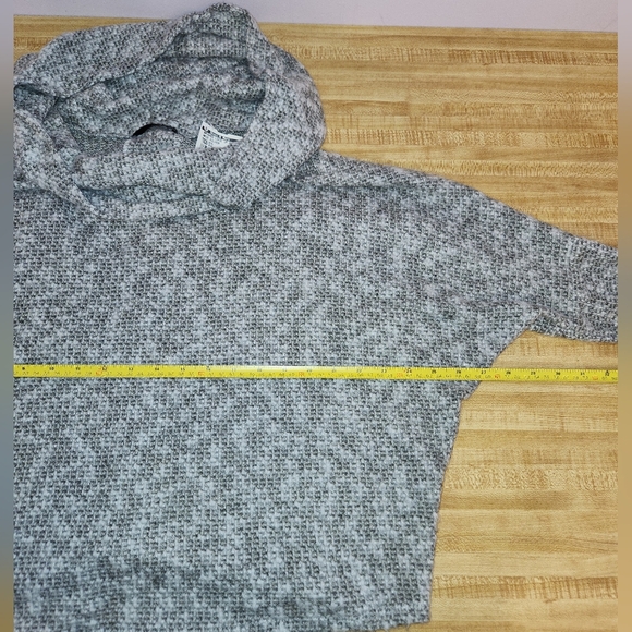 ARIELLA Women’s Cowl Neck Brushed Lace Up Back, color Silver, size L - Picture 7 of 12